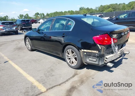 2011 Infiniti G25 Journey z USA, uszkodzony, nr VIN JN1DV6AP6BM603017
